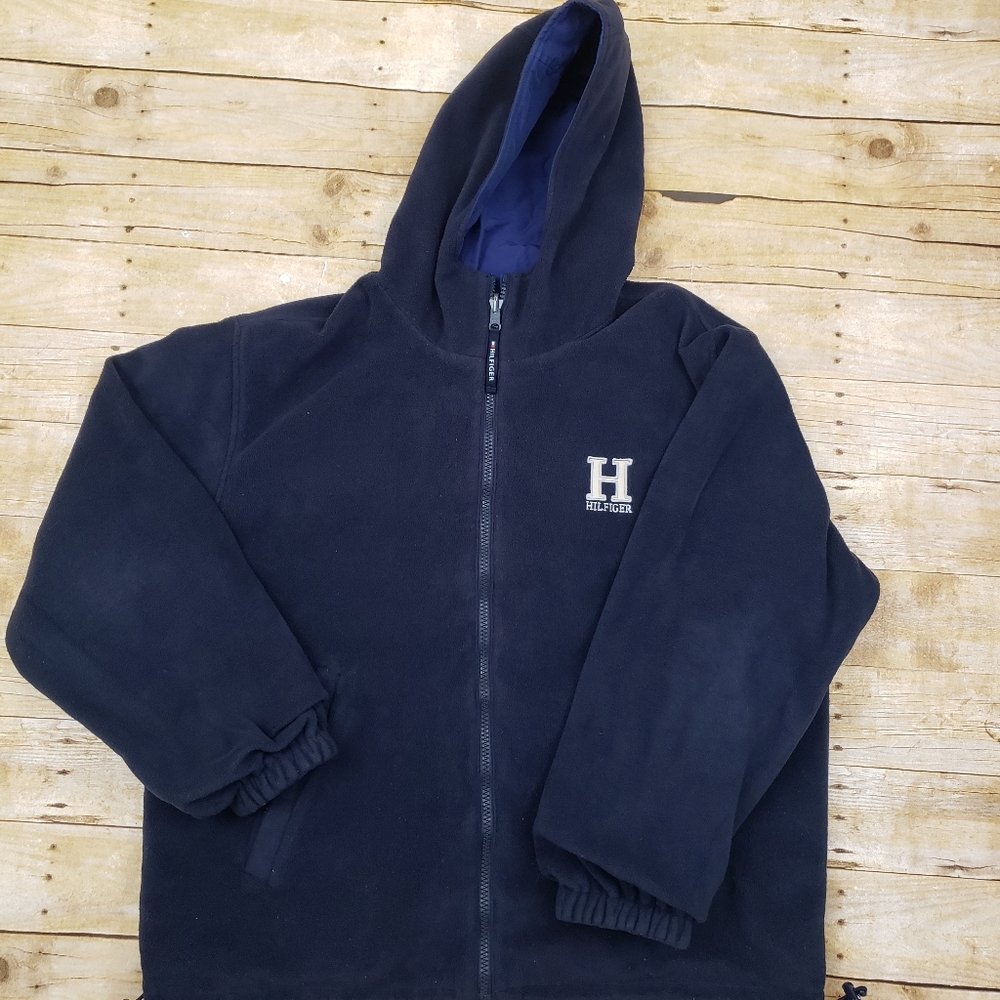 Vintage 90s Tommy Hilfiger Reversible fleece coat
